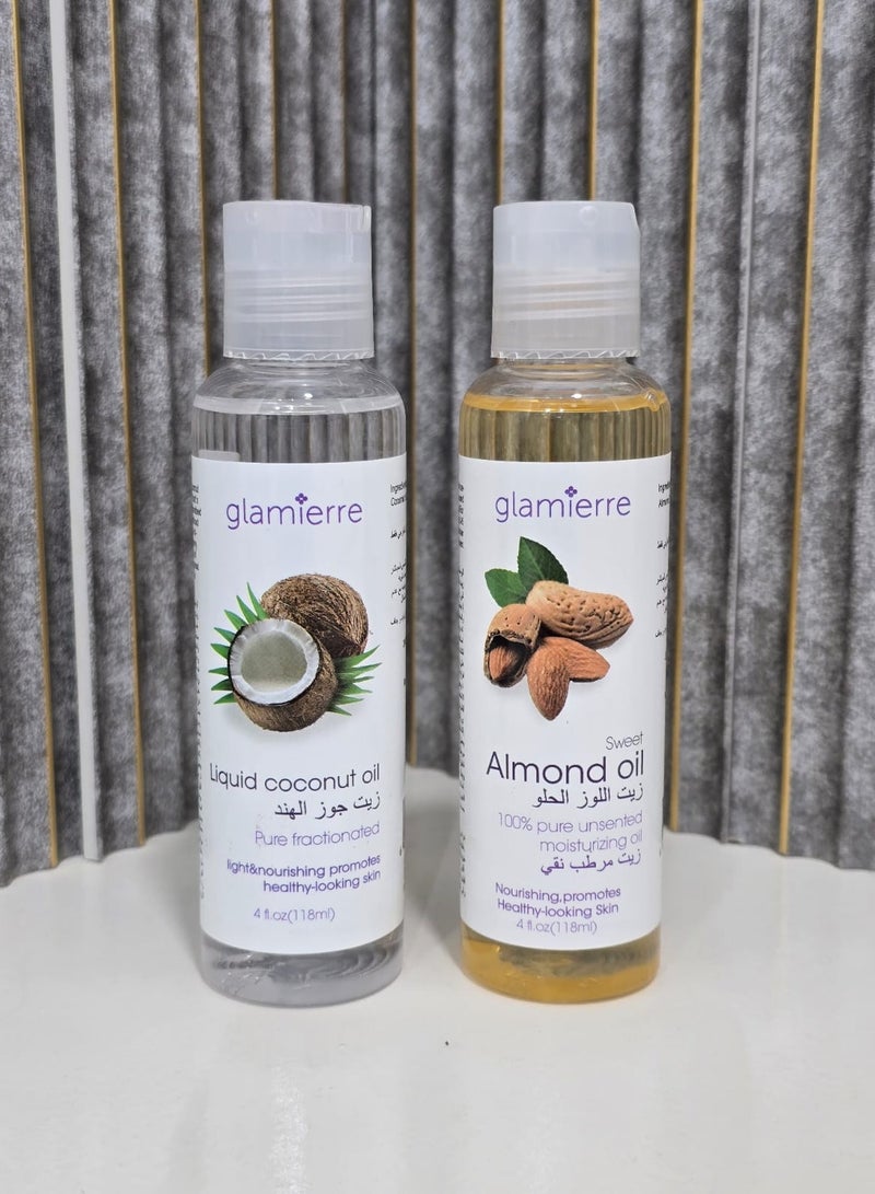 جلامير زيت جوز الهند وزيت اللوز الحلو - Image 1