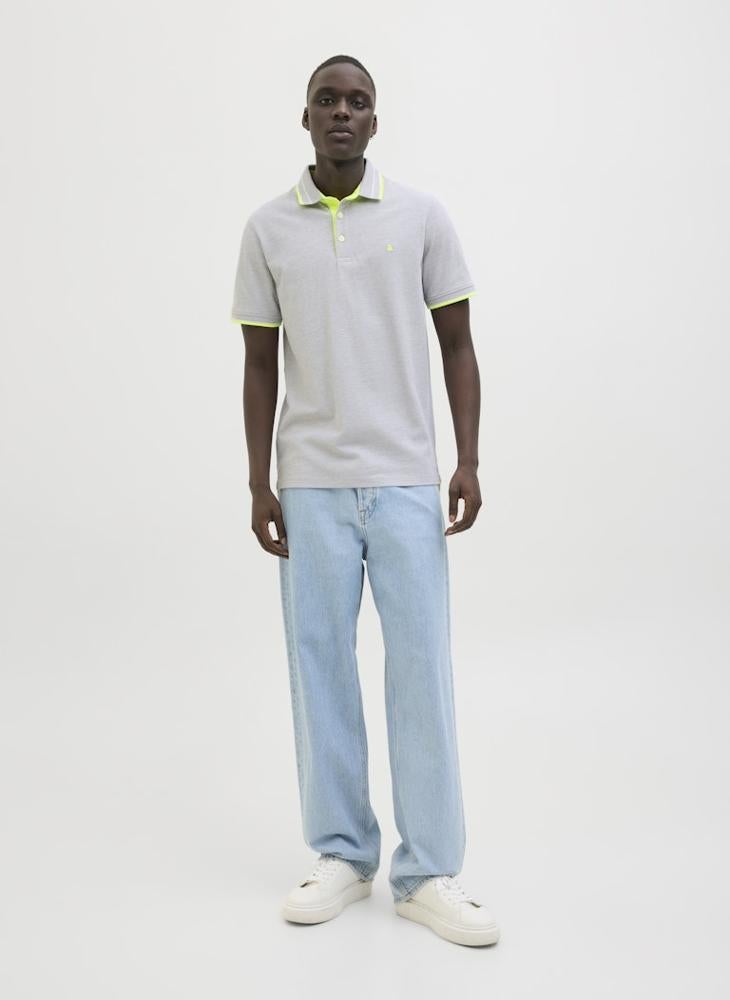 JACK & JONES Jjepaulos Logo Print Polo Shirt  - Image 4