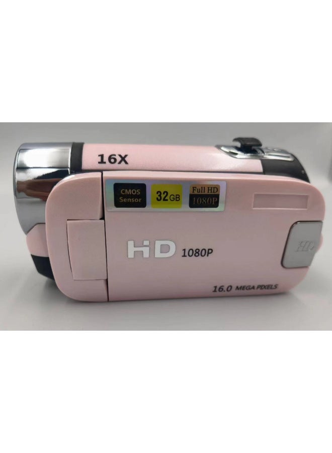 Generic 1600 Million Pixel Gift Hd Digital Camera Domestic Neutral D100 English High Definition Digital Camera-Body Color:Pink Beauty Rules  - Image 1