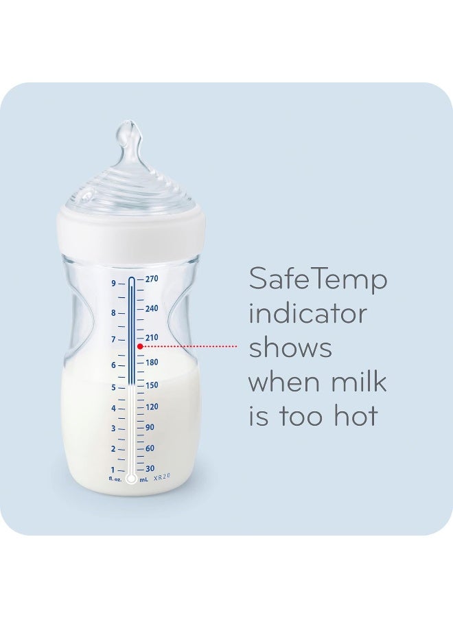 NUK Smooth Flow Anti Colic Baby Bottle, 5 oz, 4 Pack, Pink Bunnies - Image 3