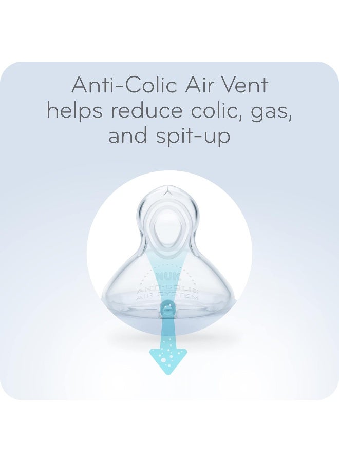 NUK Smooth Flow Anti Colic Baby Bottle, 5 oz, 4 Pack, Pink Bunnies - Image 5