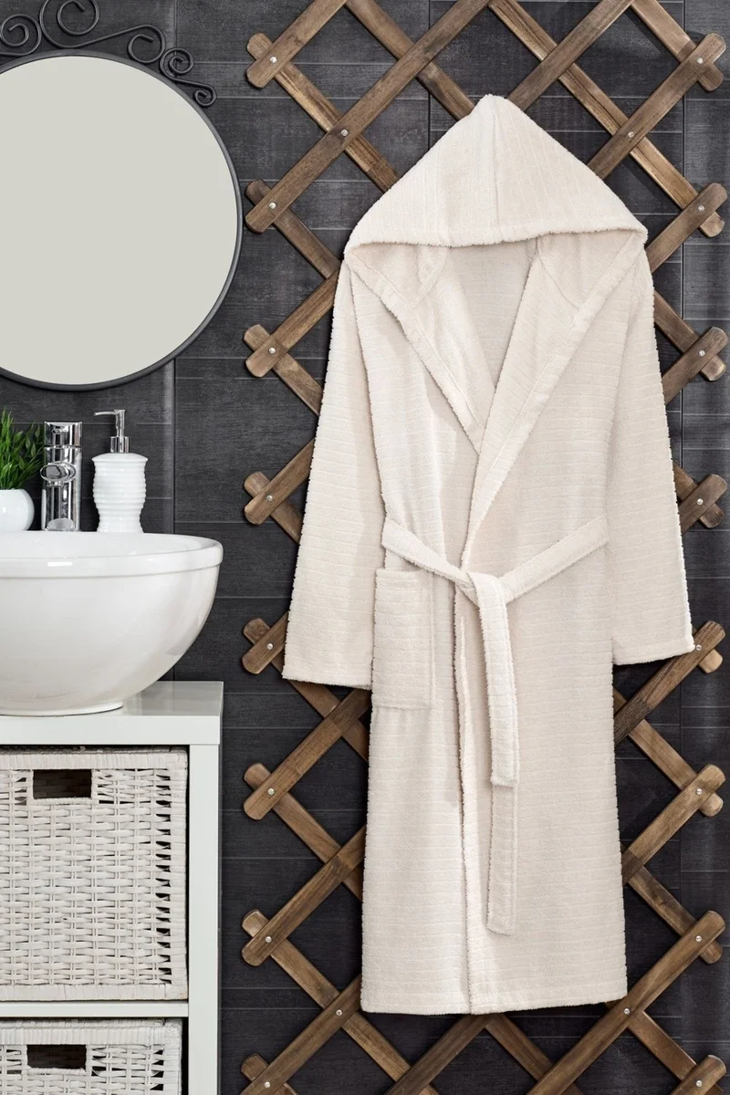 Casnack Quina 2-Piece Hooded Oversize Bathrobe Set