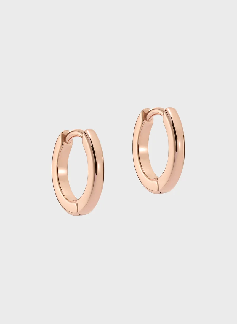Ted Baker Logo Detail Hoop Earrings