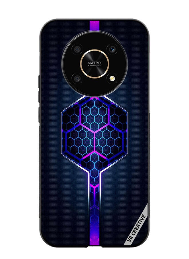 VR CREATIVE - Protective Case Cover For Honor X9 5G Abstract Design Multicolour - Image 1