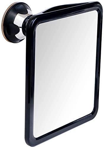 MIRRORVANA Fogless Shower Mirror for Shaving with Upgraded Suction, Dual Anti Fog Design, Shatterproof Surface & 360° Swivel, 8" x 7" - Image 1