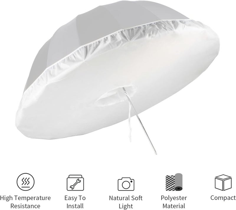 Selens 41 Inch Soft Cloth Umbrella Diffuser Compatible with 41" Photo Umbrella for Photo Studio Flash Speed Light - Image 2