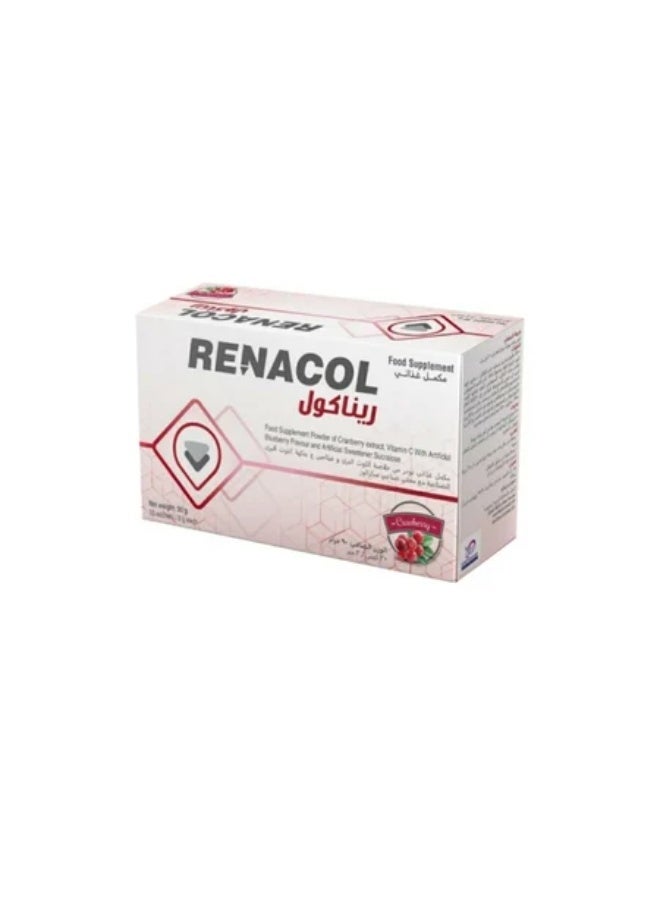 Renacol 3g Food Supplement Wildberry Flavor, D-Mannose, Probiotics, Vitamin C _ 14 Sachets