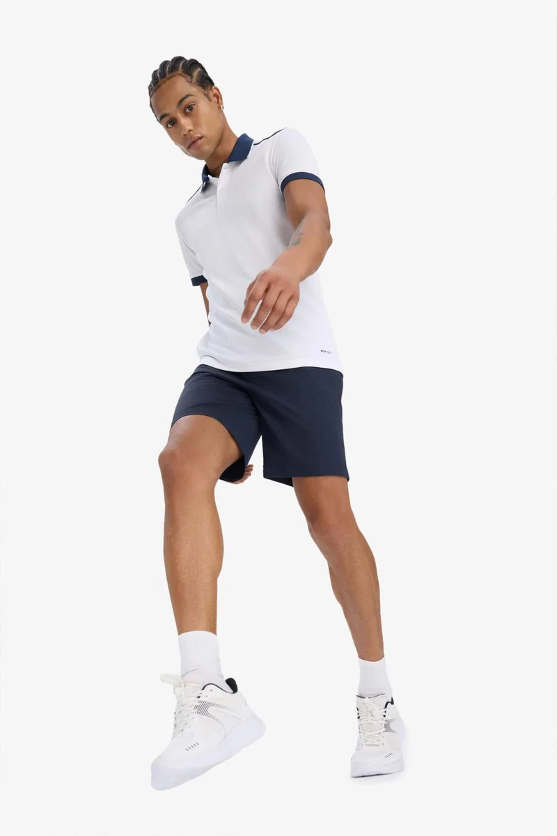 Defacto  DeFactoFit Slim Fit Sports Woven Shorts for Men | Best Price UAE