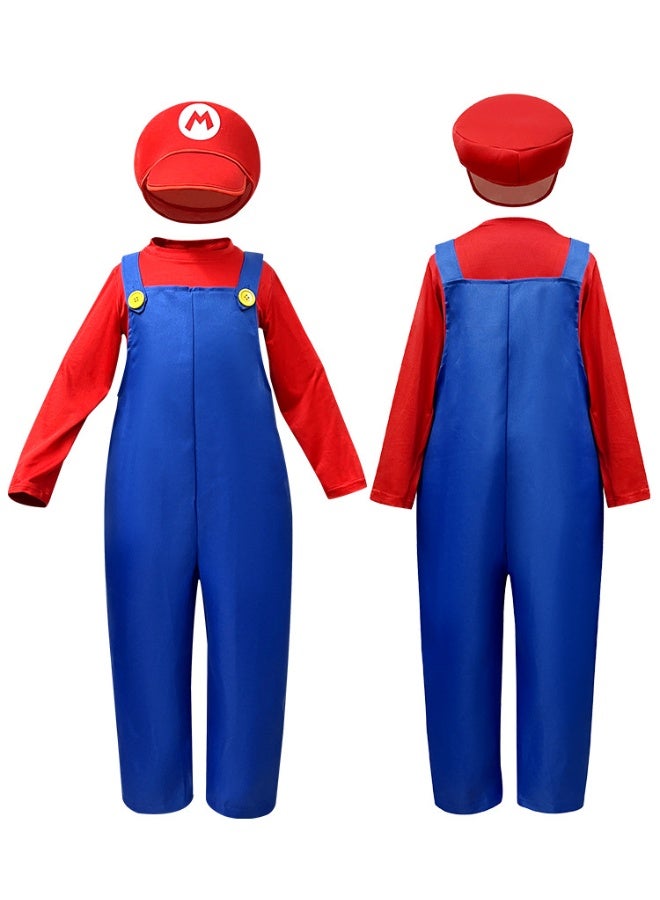 Children's Cosplay Of Super Mario Costume For Game Party Role-playing Attire - Image 4