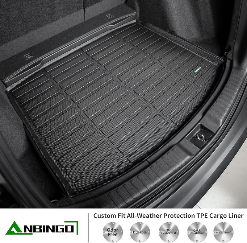 ANBINGO All Weather Cargo Liner for 2023-2025 Honda CR-V - Black Trunk Mat - Image 5