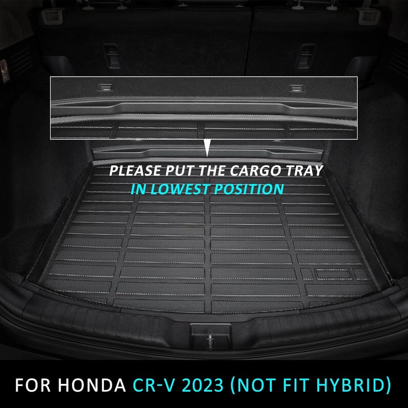 ANBINGO All Weather Cargo Liner for 2023-2025 Honda CR-V - Black Trunk Mat - Image 2
