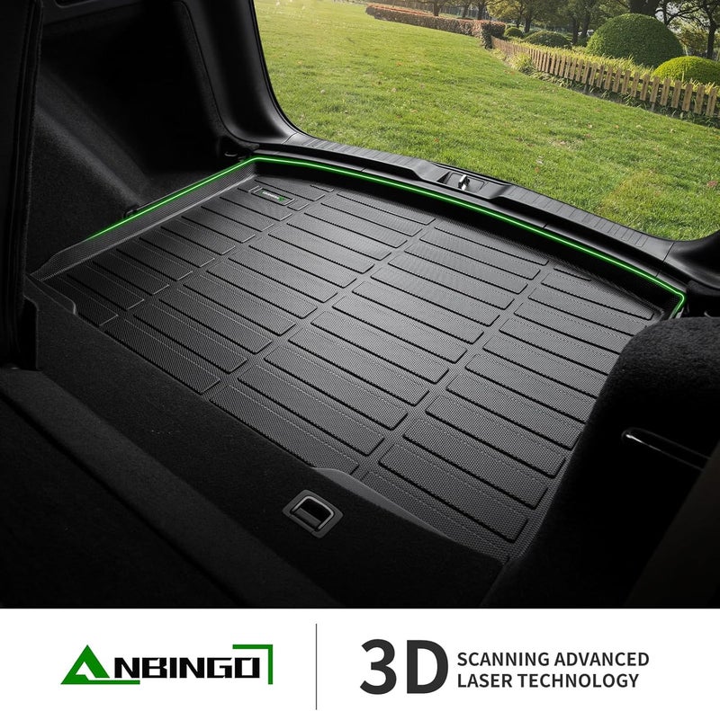 ANBINGO All Weather Cargo Liner for 2023-2025 Honda CR-V - Black Trunk Mat - Image 3