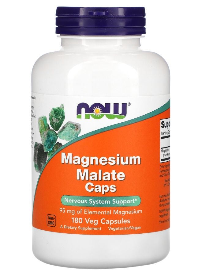 now كبسولات ماليات المغنيسيوم 180 كبسولة نباتية