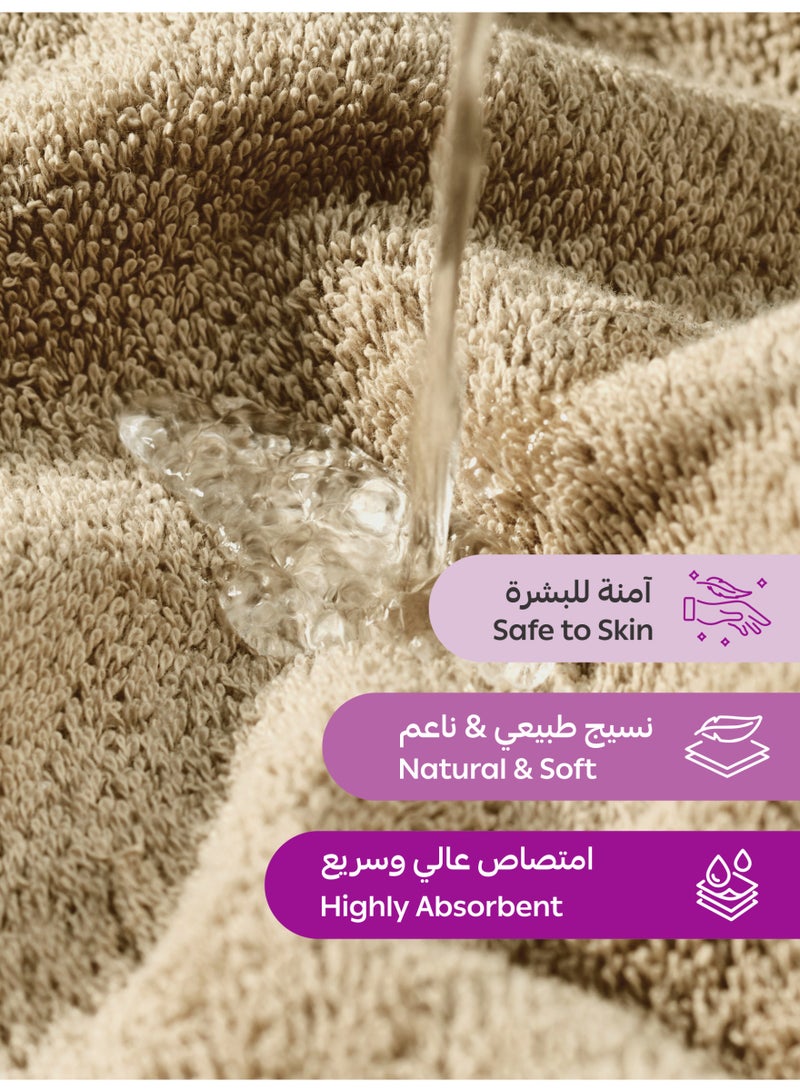 دوناتيلا مجموعة مناشف وجه من  قطعة،  سم، قطن مشطوب %  ، سميكة وناعمة فائقة الامتصاص وسريعة الجفاف، مثالية للمنتجع الصحي والصالة الرياضية والفندق والاستخدام اليومي - Image 4