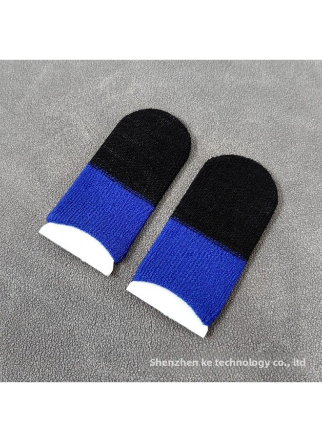 General Running Amount E-sports Finger Set Double Spelling 5 Pair Of Touch Screen Game Finger Set Eating Chicken Hand Swim Finger Set Walking Artifact Gifts-Product Color:【Double Black + Light Blue】 5 Pairs  - Image 5