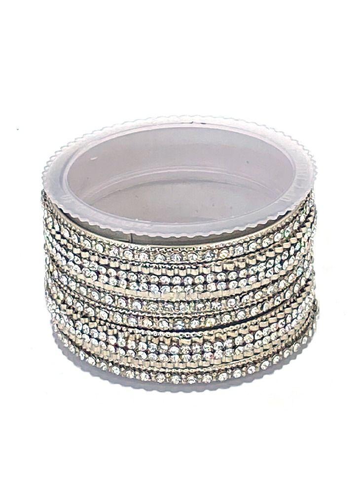 GOHONA Colorful Bangle Collection Beautifully Designed Indian Bollywood Style Alloy Metal Bangles for Kids Teenagers and Women - Image 2