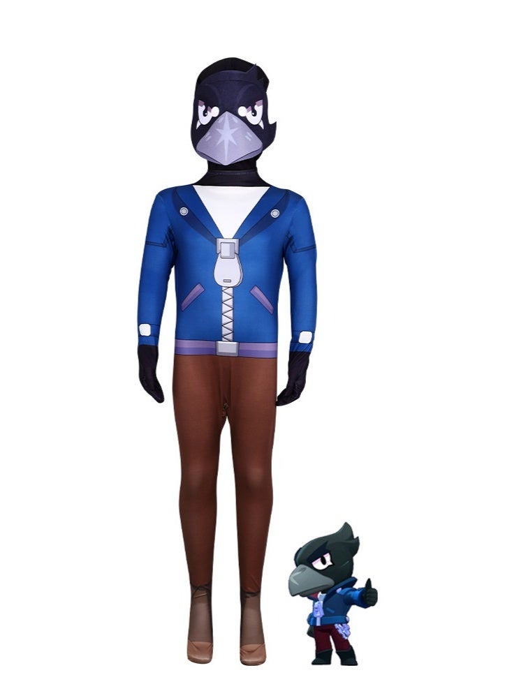 NIBEMINENT Halloween Brawl Stars role-playing costume one-piece tight-fitting outfit - Image 1