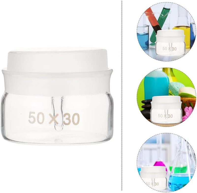 كلاراكو زجاجة وزن من كلاركو، 3 قطع، زجاجات عصير زجاجية، زجاجة زجاجية مع غطاء، زجاجة وزن لمختبر الكيمياء، زجاجة وزن، برطمان وزن زجاجي، زجاجة وزن زجاجية، زجاجات زجاجية صغيرة، مقياس مع غطاء - Image 3