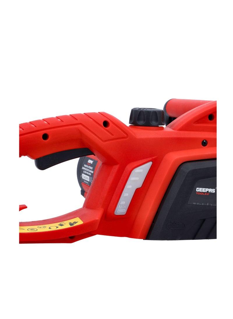 GEEPAS Electric Chainsaw Corded Chainsaw, 13m/s Max Chain Speed, Powerful Electric Saw with 350mm(14") Guide Bar, Effortless Cutting Of Wood, Trees & Branches  - Image 4