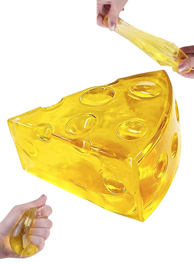 Cheese Squishy Stress Ball, Soft Slow Rebound Fidget Sensory Toy for Anxiety Relief - Image 1