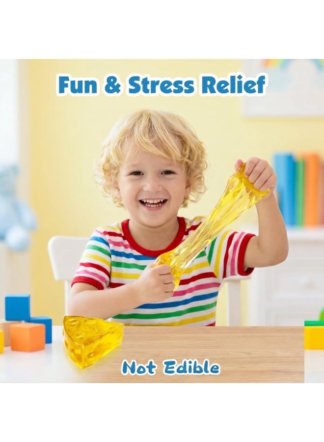 Cheese Squishy Stress Ball, Soft Slow Rebound Fidget Sensory Toy for Anxiety Relief - Image 5