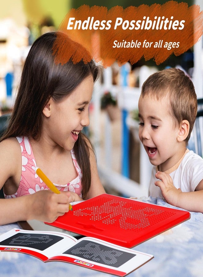 MAGBLOCK Magnetic Drawing Board Kids Writing Pad with Magnet Pen, Portable Educational Toys for Toddlers Kids Boys and Girls,Gifts Ideal for Travel and Road Trips (8.58in x6.89in) - Image 5