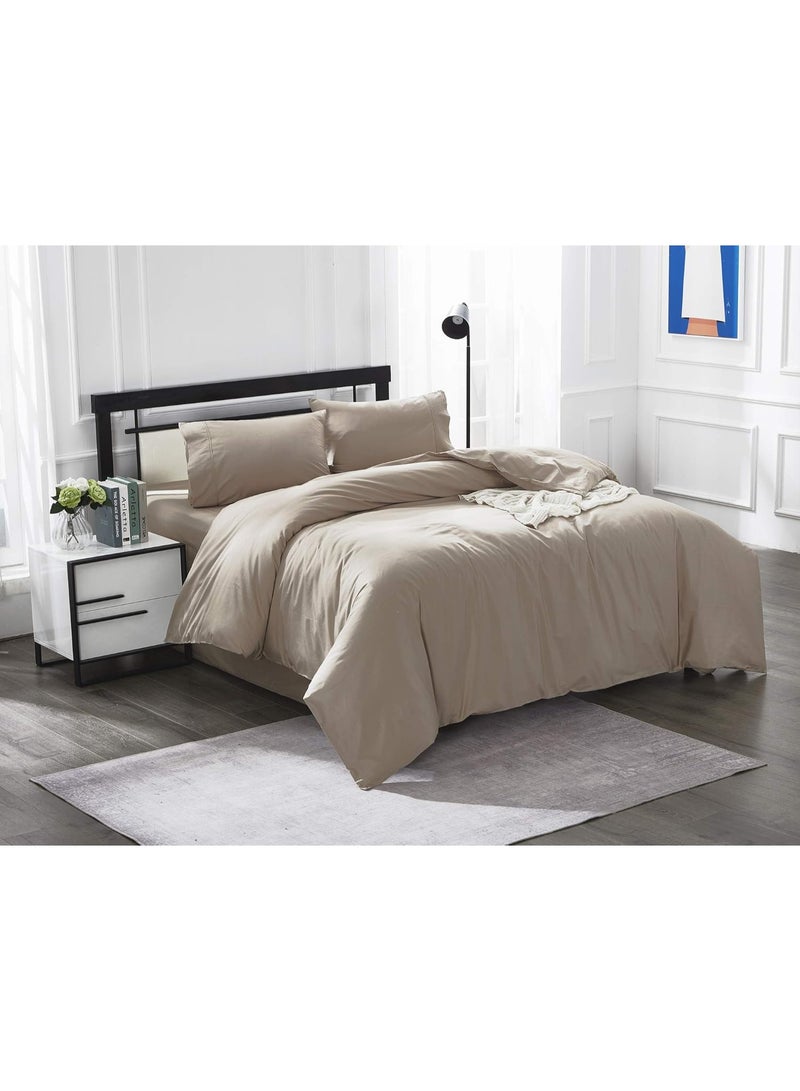 IBAMA Cotton Duvet Cover Set Zippered Closure Including Pillowcases and 1 for Queen Size Bed in Bedroom (Queen) - Image 5