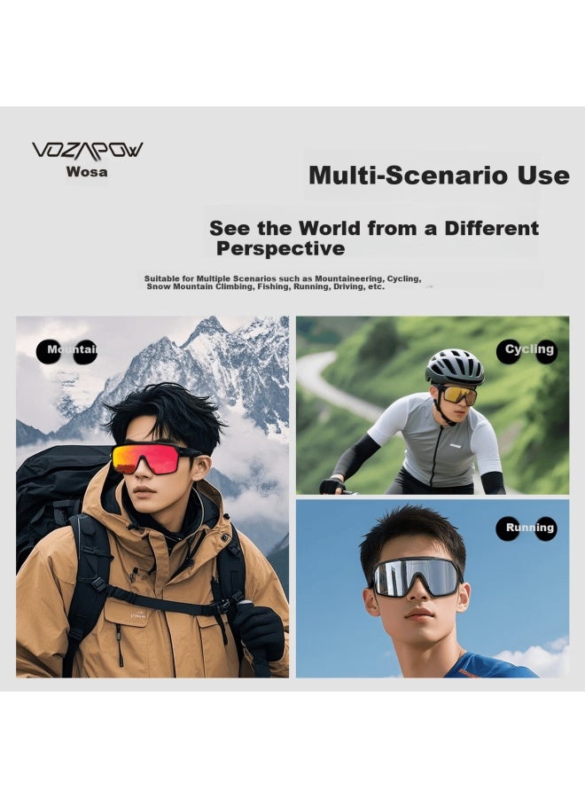 Vozapow Myopia Prescription Hiking Mountaineering Cycling Protective Polarized Sungl Fishing Driving Sungl - Image 3