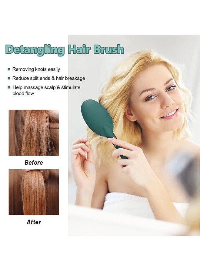 Hair Brush Set, 3pcs Hair Brush Comb with Detangling Nylon Pins, Cushion Hair Combs for Women, Men, Kids  - Image 5