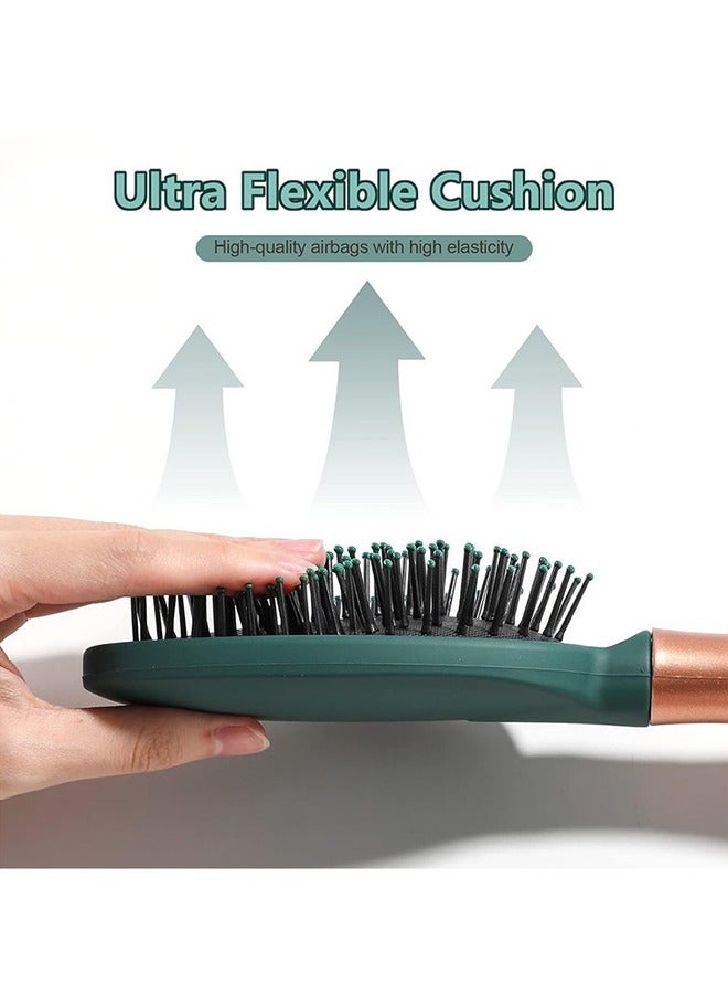 Hair Brush Set, 3pcs Hair Brush Comb with Detangling Nylon Pins, Cushion Hair Combs for Women, Men, Kids  - Image 4