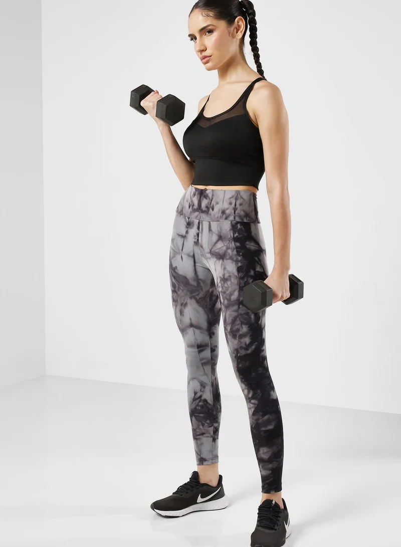 FRWD Cutout Mesh Detail Longline Sports Bra