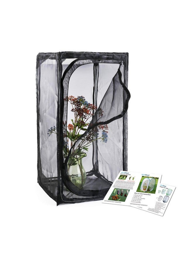 RESTCLOUD موطن فراشة ملوك ثقيل 30"، قفص حشرات قابل للطي في الهواء الطلق مع حماية بسحاب - Image 1