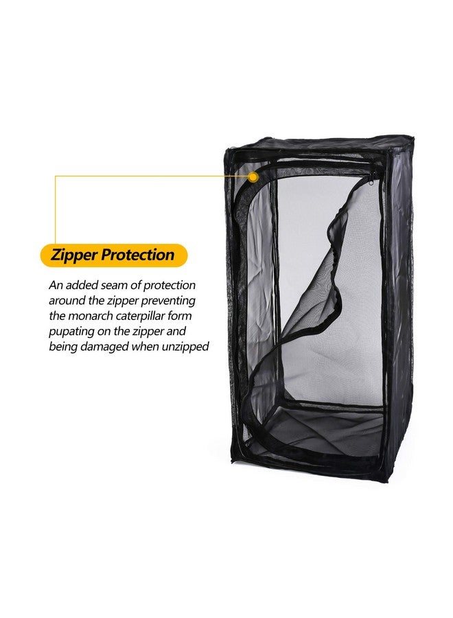 RESTCLOUD موطن فراشة ملوك ثقيل 30"، قفص حشرات قابل للطي في الهواء الطلق مع حماية بسحاب - Image 3