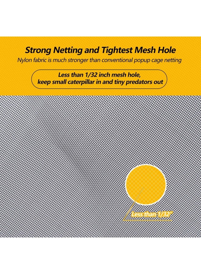 RESTCLOUD موطن فراشة ملوك ثقيل 30"، قفص حشرات قابل للطي في الهواء الطلق مع حماية بسحاب - Image 4