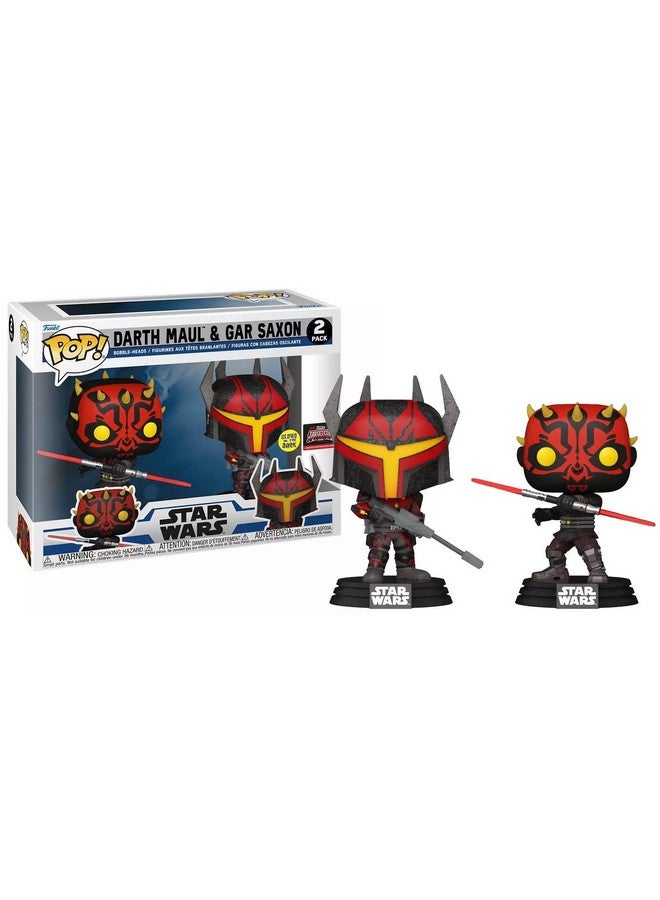 Funko POP Darth Maul & GAR Saxon Glow Dark 2 Pack