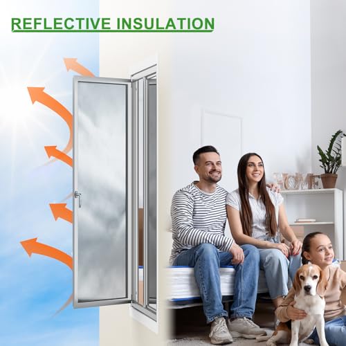 AGHITG Reflective Insulation Foam,48"x 10 Ft Window Insulation for Winter,Aluminum Foil Bubble Insulation Roll for Keep Heat,Window Insulation Kit for RV, Thermal Insulation Cover for Window. - Image 3