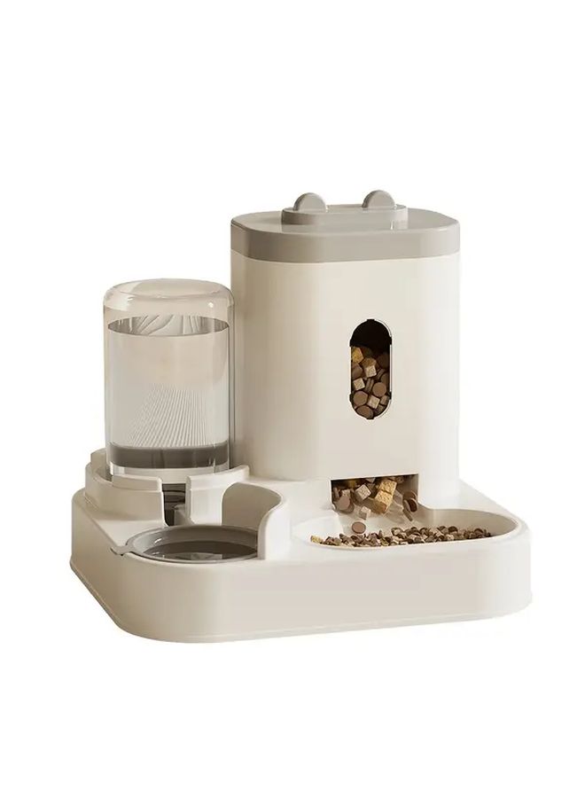 Modern Home Compatible 2 In 1 Pet Feeding and Watering Station Rose Pink Durable Minimalist Pet Dish for Multi Pet Households - Image 4