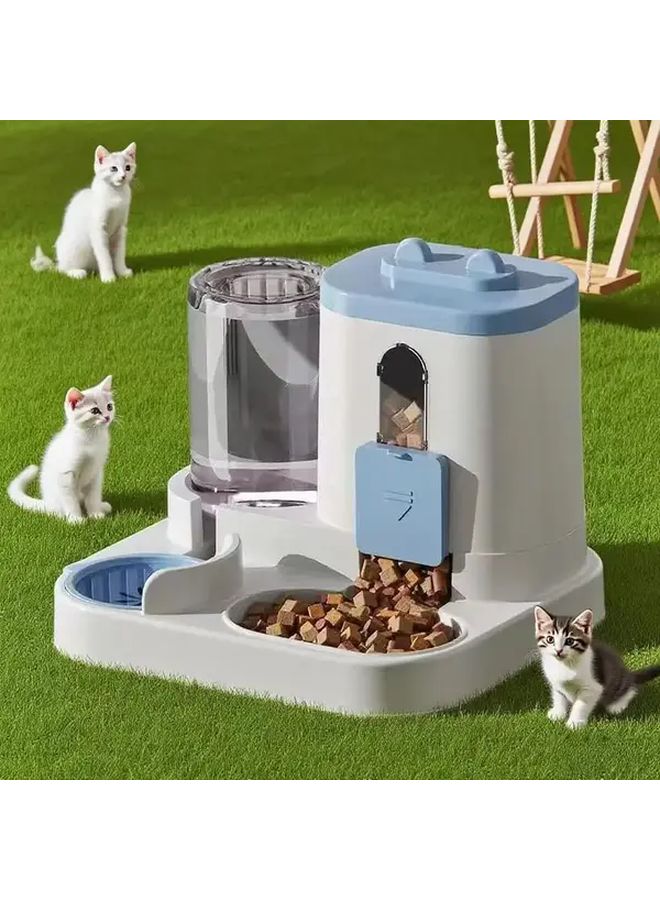 Modern Home Compatible 2 In 1 Pet Feeding and Watering Station Rose Pink Durable Minimalist Pet Dish for Multi Pet Households - Image 5
