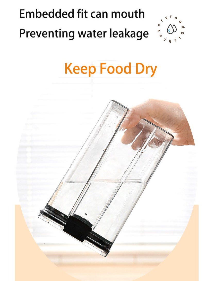 ZIMNEST Set of 4 pieces 700ML Airtight Food Storage with Lid, Double Sealed Thick storage Jar, Leak Proof, Easy to Clean, BPA Free, Kitchen and Other Storage - Image 4