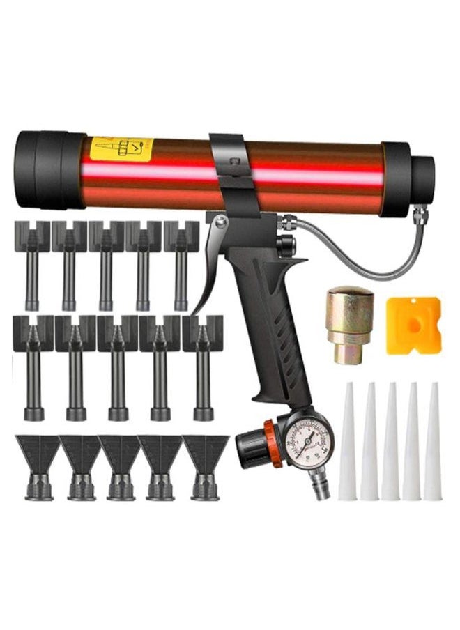 NIBEMINENT Adjustable Pneumatic Glass Glue Gun Multicolour 