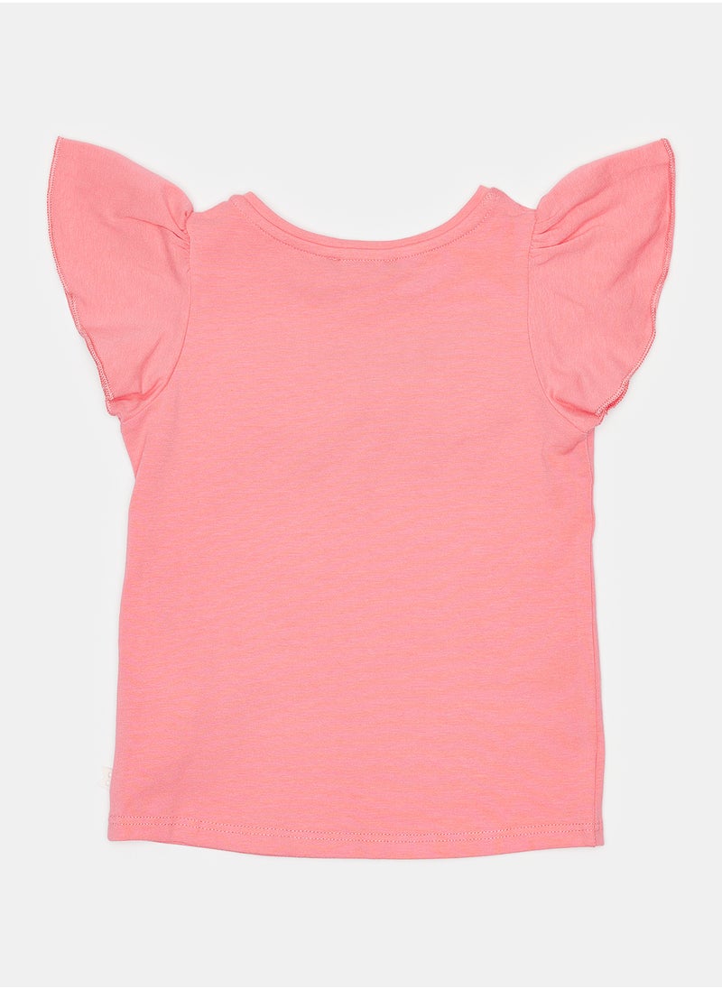 Okaidi - Pink T-Shirt for Girls - Image 1