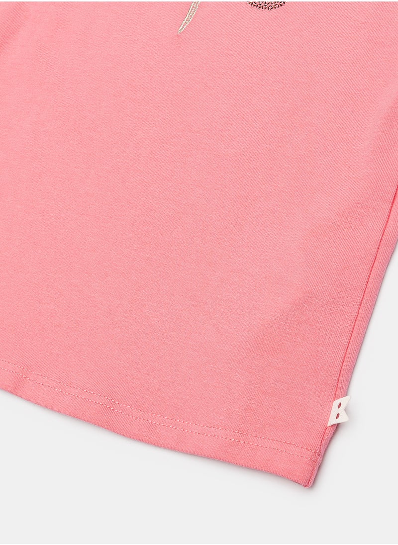 Okaidi - Pink T-Shirt for Girls - Image 1