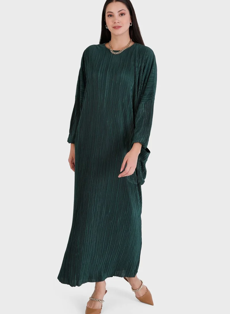 Refka by modanisa Belted Pocket Detail Dress