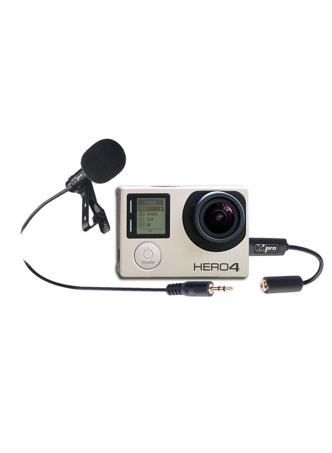 Vidpro XM-G Wired Microphone for GoPro Hero Cameras
