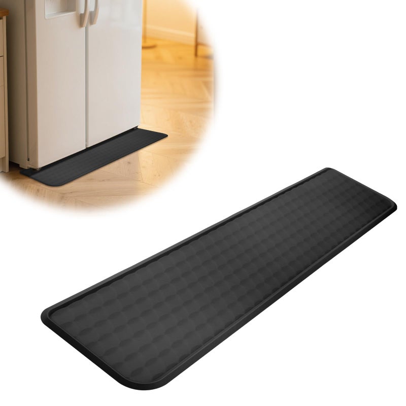 FIMXSD Refrigerator Spill Mat 375 X 85 Fridge Mat Silicone Drip Tray Catcher for Washing Machine Refrigerator Spill Liner Floor Protector AntiSlip - Image 2