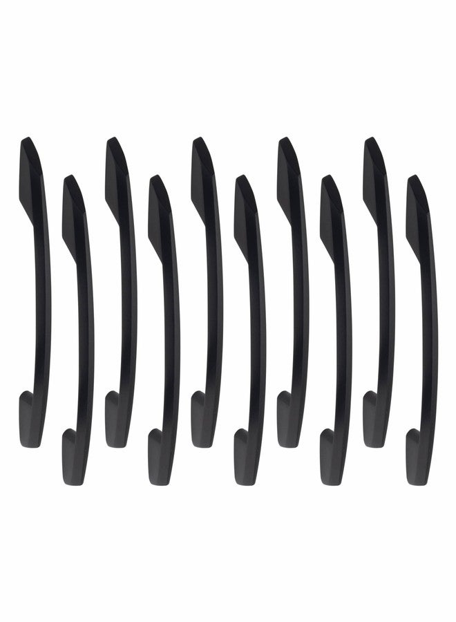 Atom 6 inch Zinc Cabinet Pull Handle | Black Matt Finish | Door Handle for Modern Kitchen Cabinets | Push Bar 545 | Pack of 10 - Image 1