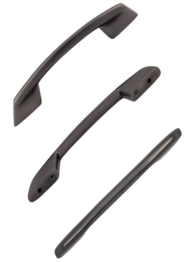 Atom 6 inch Zinc Cabinet Pull Handle | Black Matt Finish | Door Handle for Modern Kitchen Cabinets | Push Bar 545 | Pack of 10 - Image 2