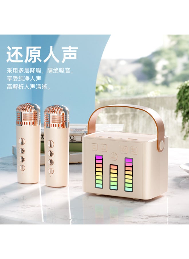 نيوترل Q2 مصباح رأس ملون مع ميكروفون لاسلكي ومتكامل مع سماعة بلوتوث، مثالي للاستخدام الخارجي والعائلي والغناء الكاريوكي - Image 3