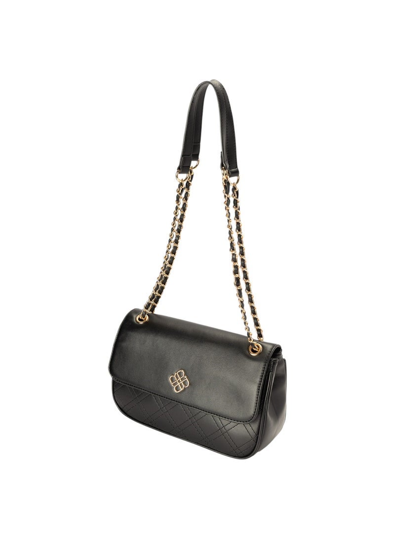 Bata Stitch Detail Flap Over Sling Bag - Image 3