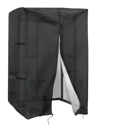 Safipotts Squat Rack Cover, Waterproof Outdoor Gym Equipment Covers with Zipper for Squat Rack/Weight Lifting Rack/Home Gym Workout Equipment (47" W x 69" D x 84" H) - Image 1
